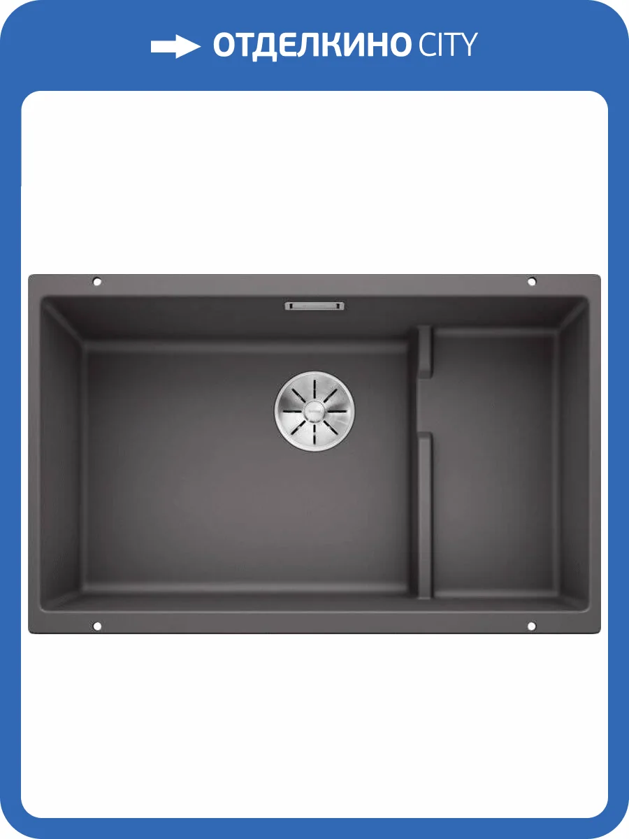 Мойка кухонная Blanco Subline 700-U Level 523539 темная скала фото 5