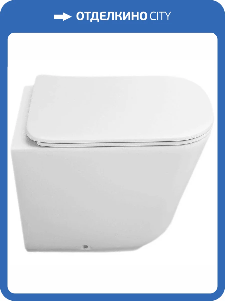 Унитаз напольный Kerasan Tribeca 511830 безободковый, белый матовый фото 5