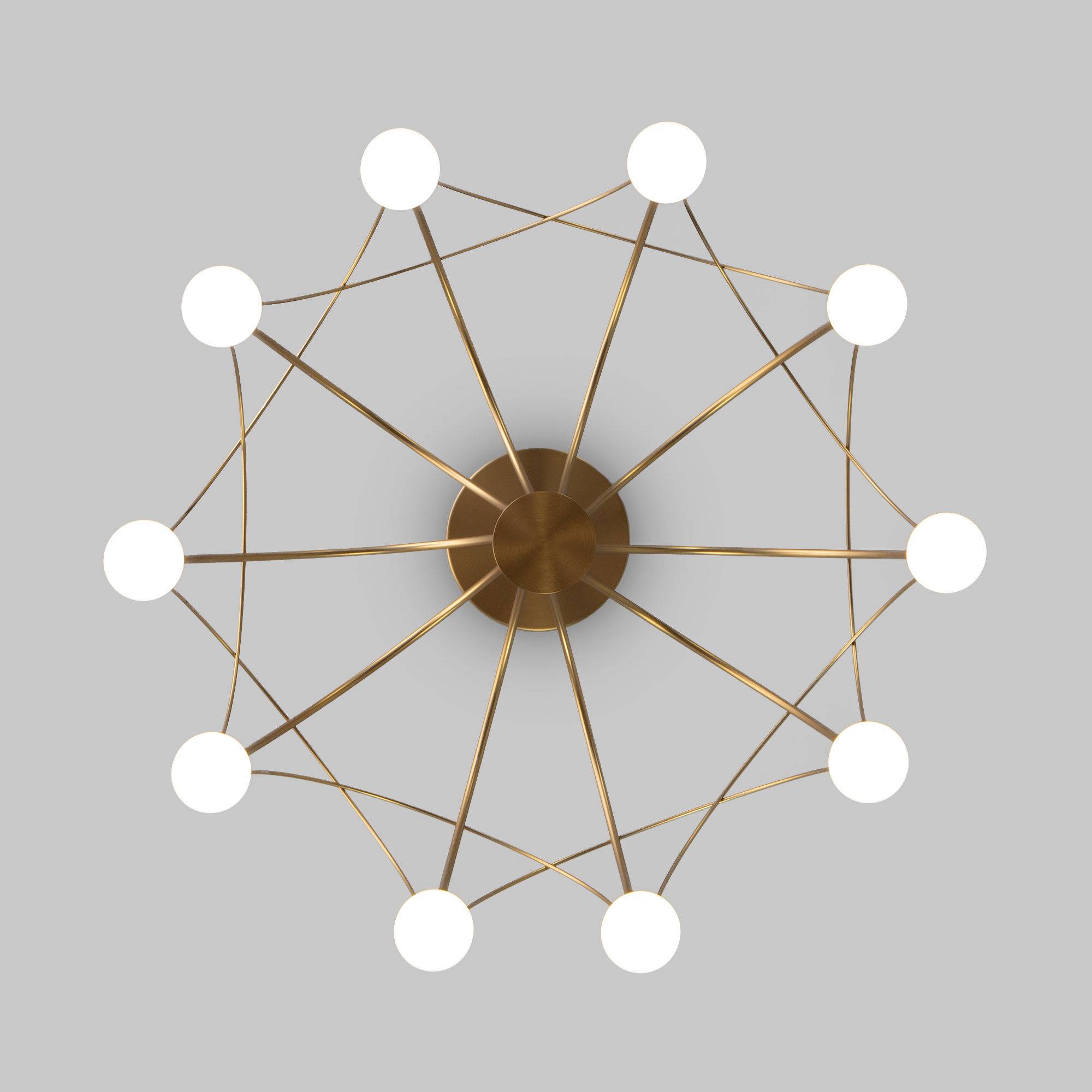 Потолочный светодиодный светильник Eurosvet Ragno 90031/10 LED золото фото 5