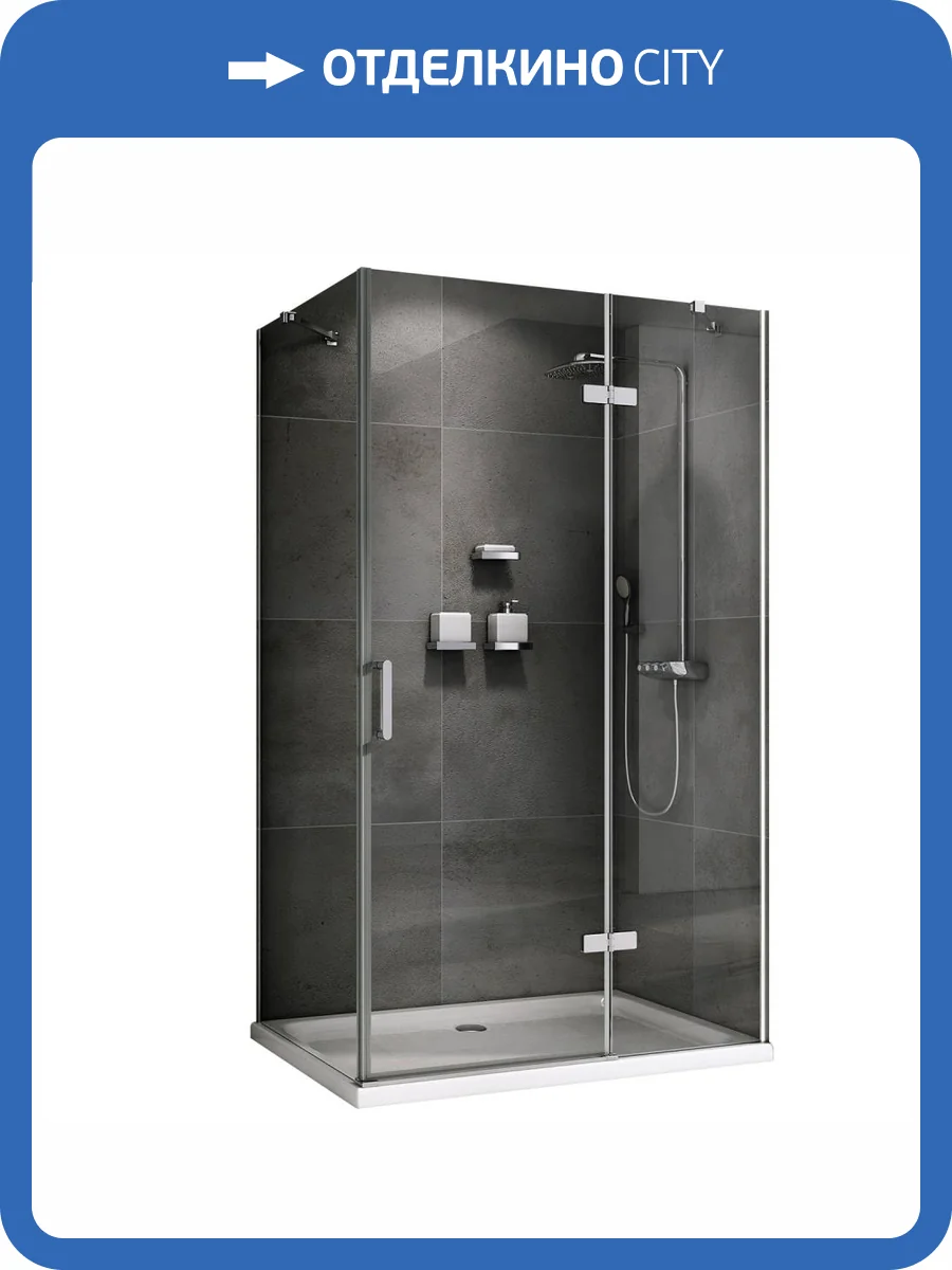 Душевой уголок Abber Zart AG08110-S81 Хром фото 5