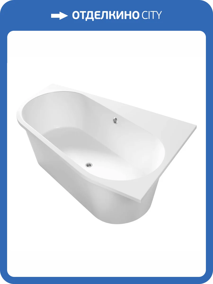 Ванна из искусственного камня Belux Лондон ВЛН 170х110R белая глянцевая фото 6