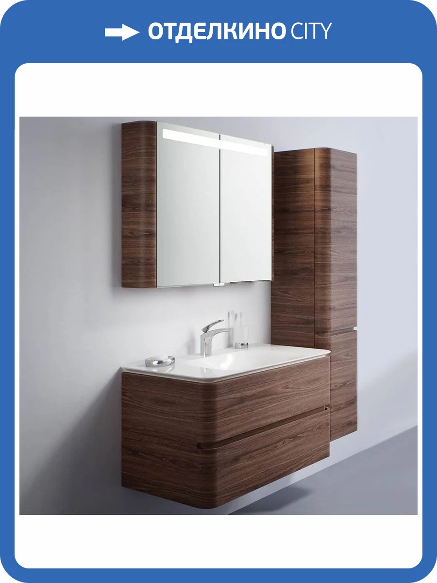 Мебель для ванной Am.Pm Sensation 100 подвесная, орех фото 21