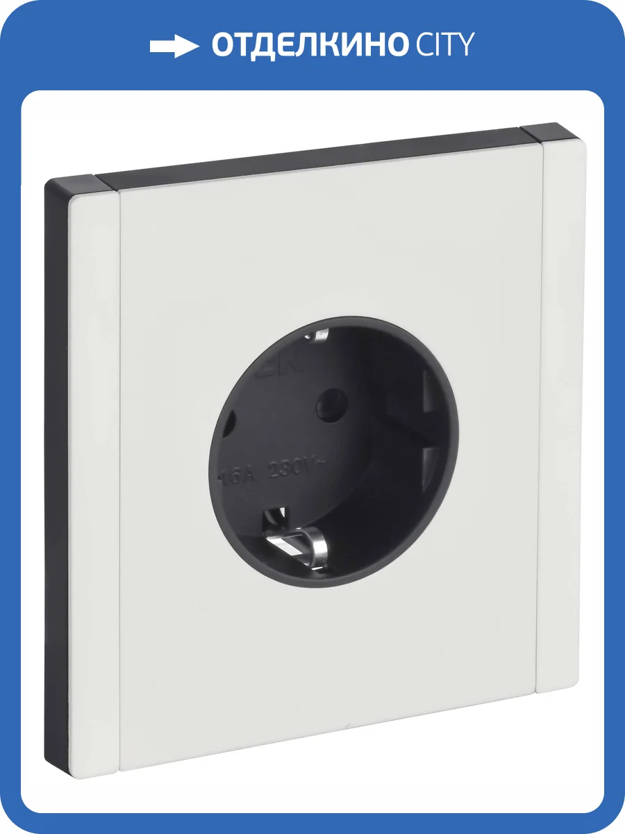 Розетка 1-местная с заземлением IEK Forte&Piano FP-R11-16-M-K01 белый фото 7