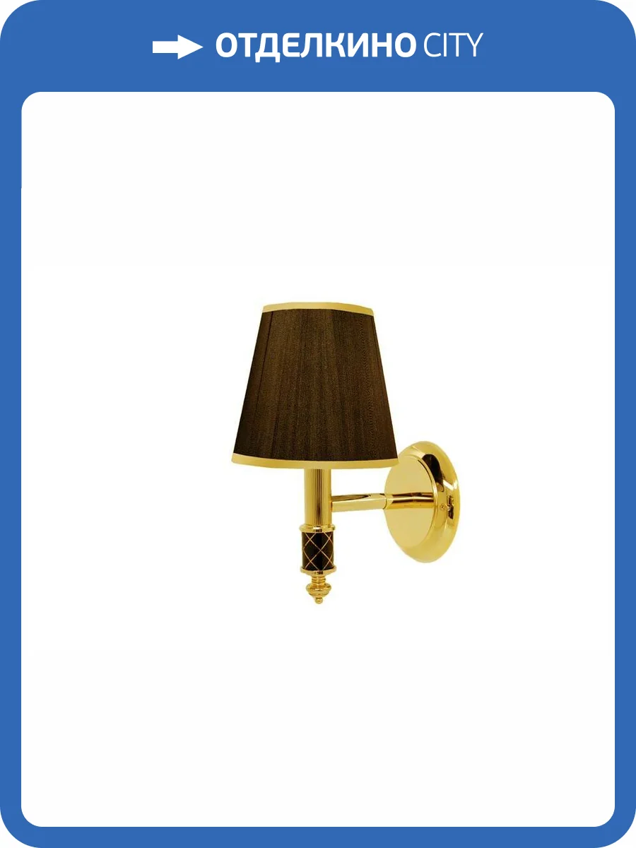 Бра Boheme Murano 766 gold, черное фото 2