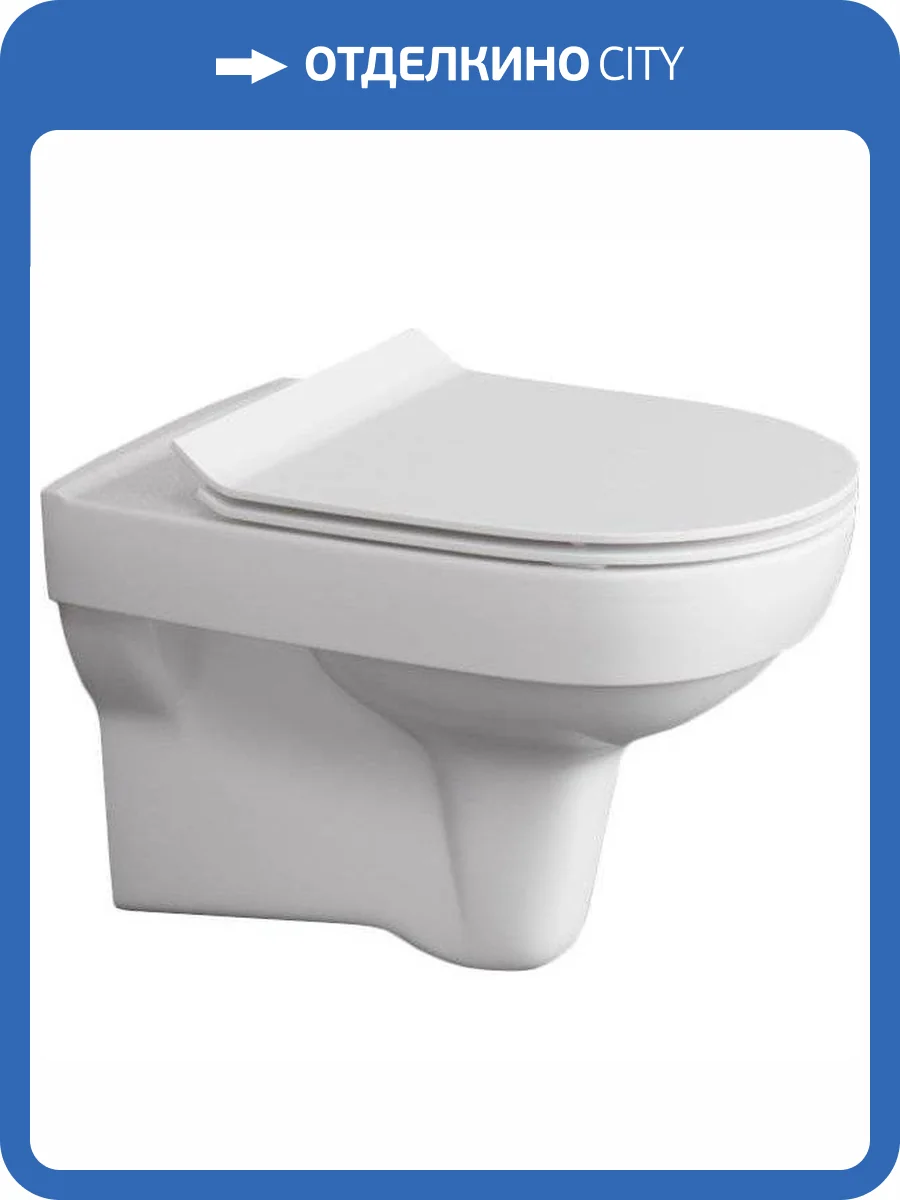 Унитаз подвесной Cersanit City S-MZ-CITY-COn-S-DL-w Clean On DPL EO slim фото 8