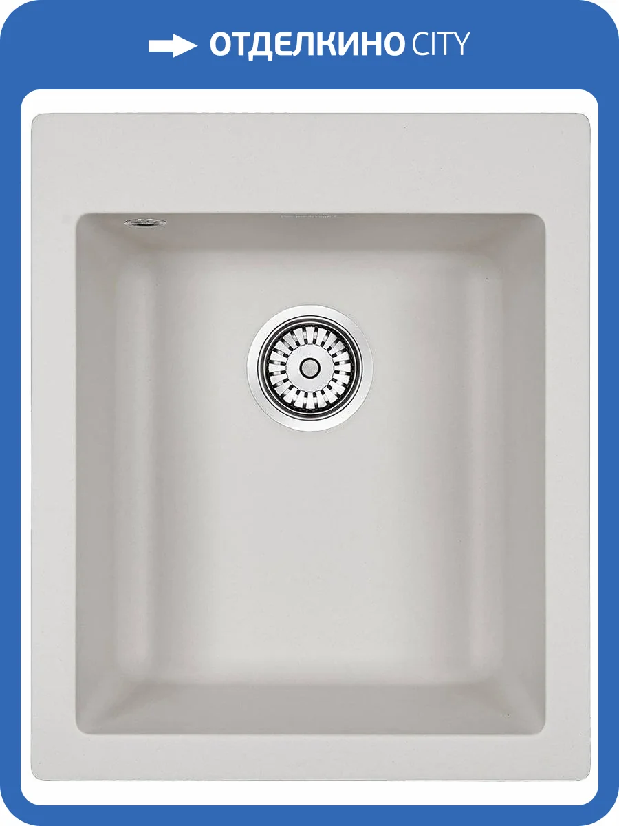 Мойка кухонная Paulmark Leer PM104249-WH белый фото 5