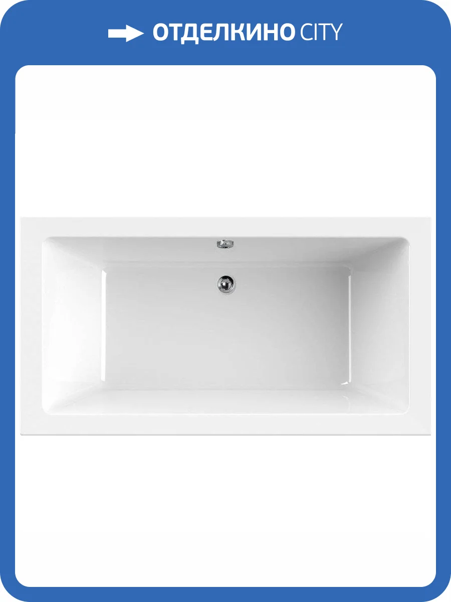 Акриловая ванна Cezares Plane 190x90 с каркасом фото 4