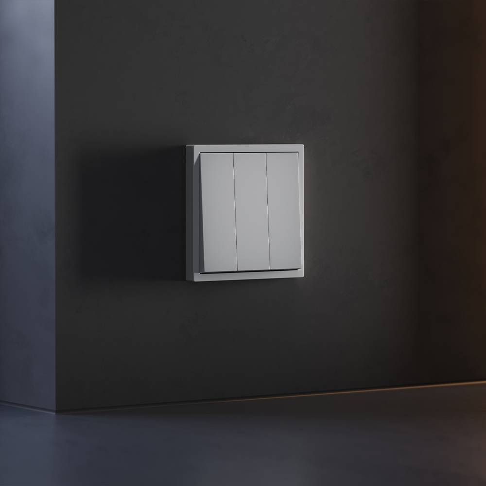 Клавиши для 3-клавишного выключателя Voltum S70 VLS000516 серый фото 4