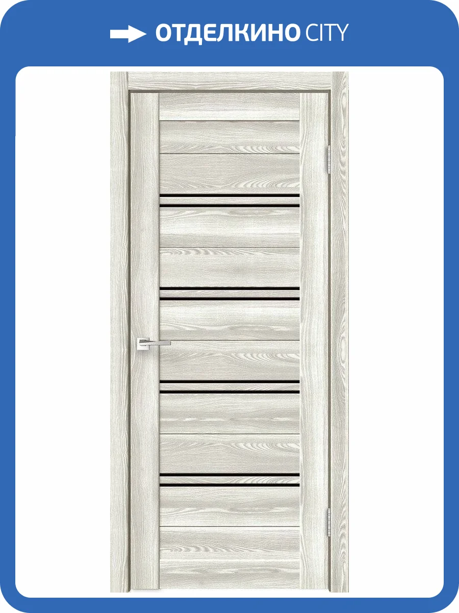 Дверное полотно экошпон VellDoris XLINE 4 VD016378 Лакобель черное 800x2000 фото 2