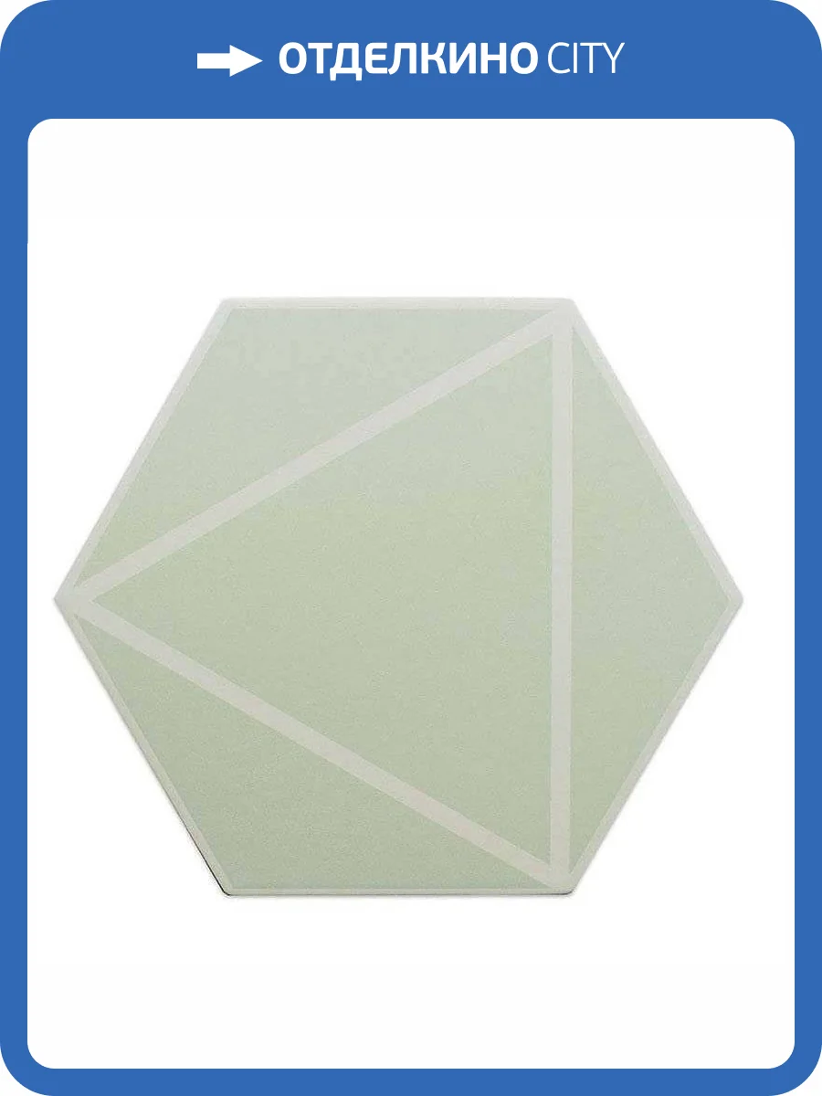 Керамогранит Dna Tiles Fancy 127020 Lines Mint 20x23 фото 3