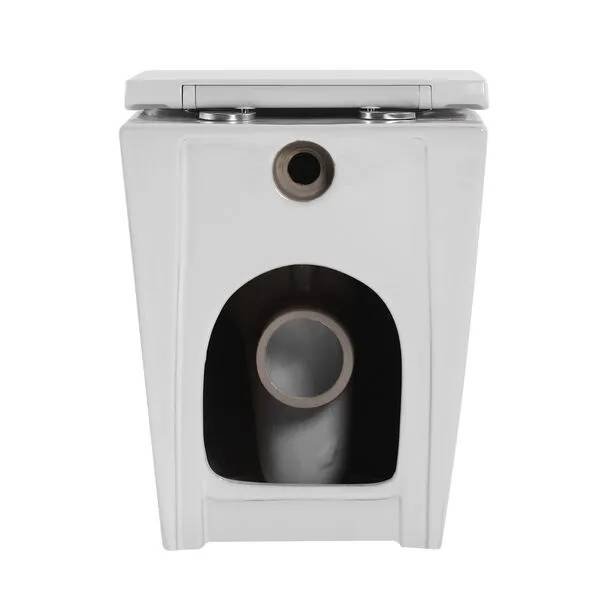 Унитаз приставной Abber Bequem AC1111T безободковый, с крышкой-сиденьем микролифт, белый фото 13