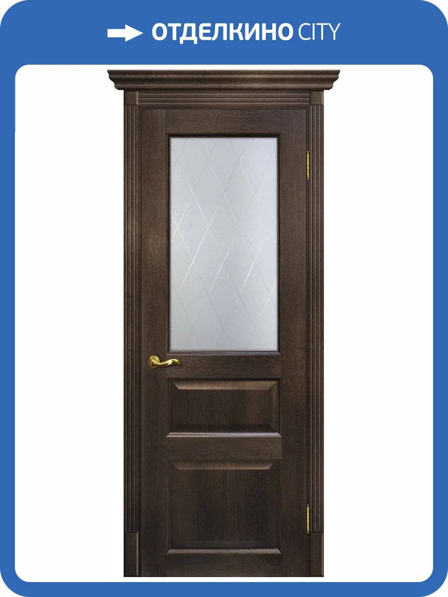 Межкомнатная дверь экошпон Мариам Тоскана-2, остекленная, фреско 900x2000 фото 2