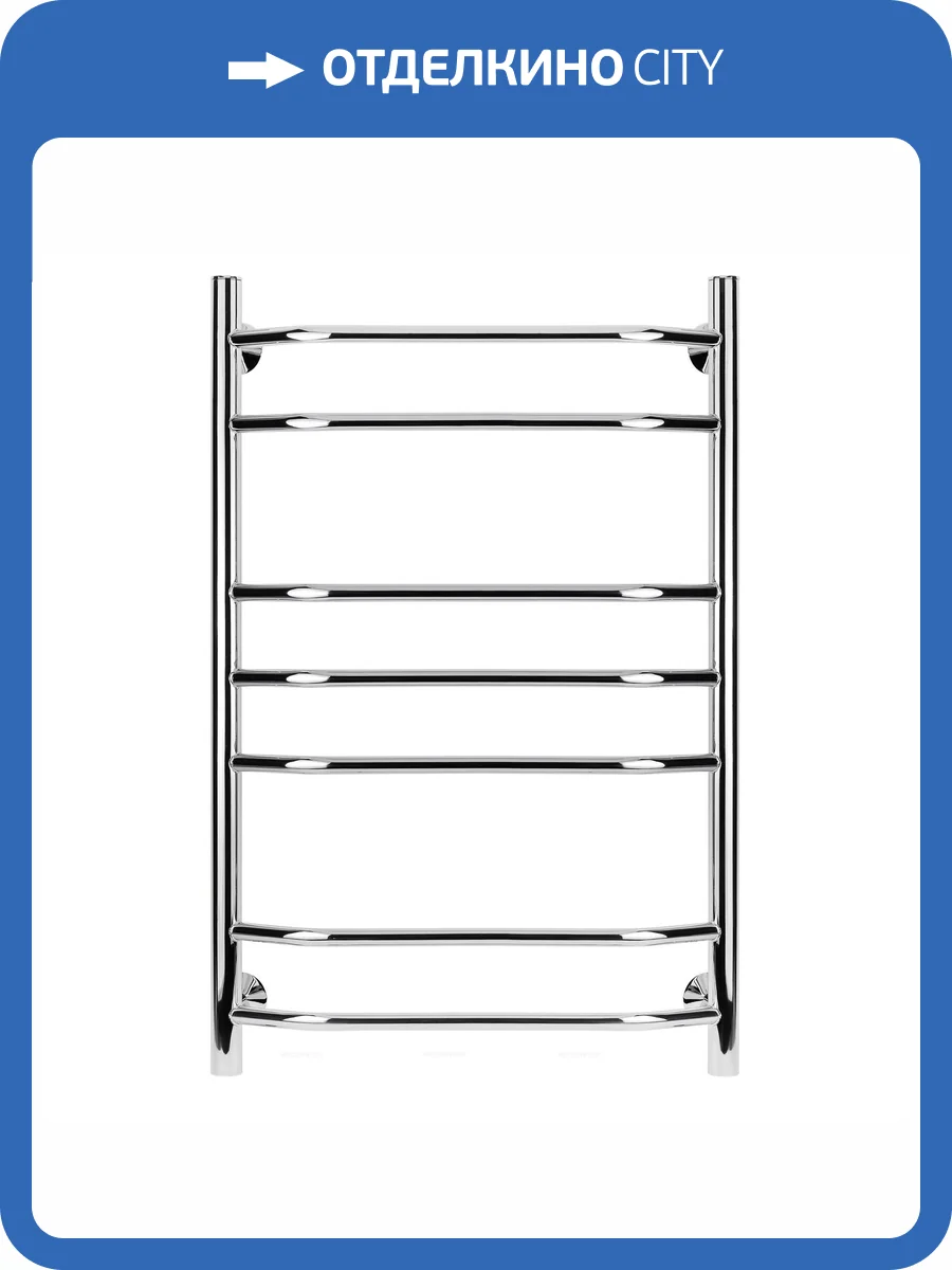 Полотенцесушитель водяной Secado Агата 4603759402321 2 80x50, хром, с комплектом подключения фото 3
