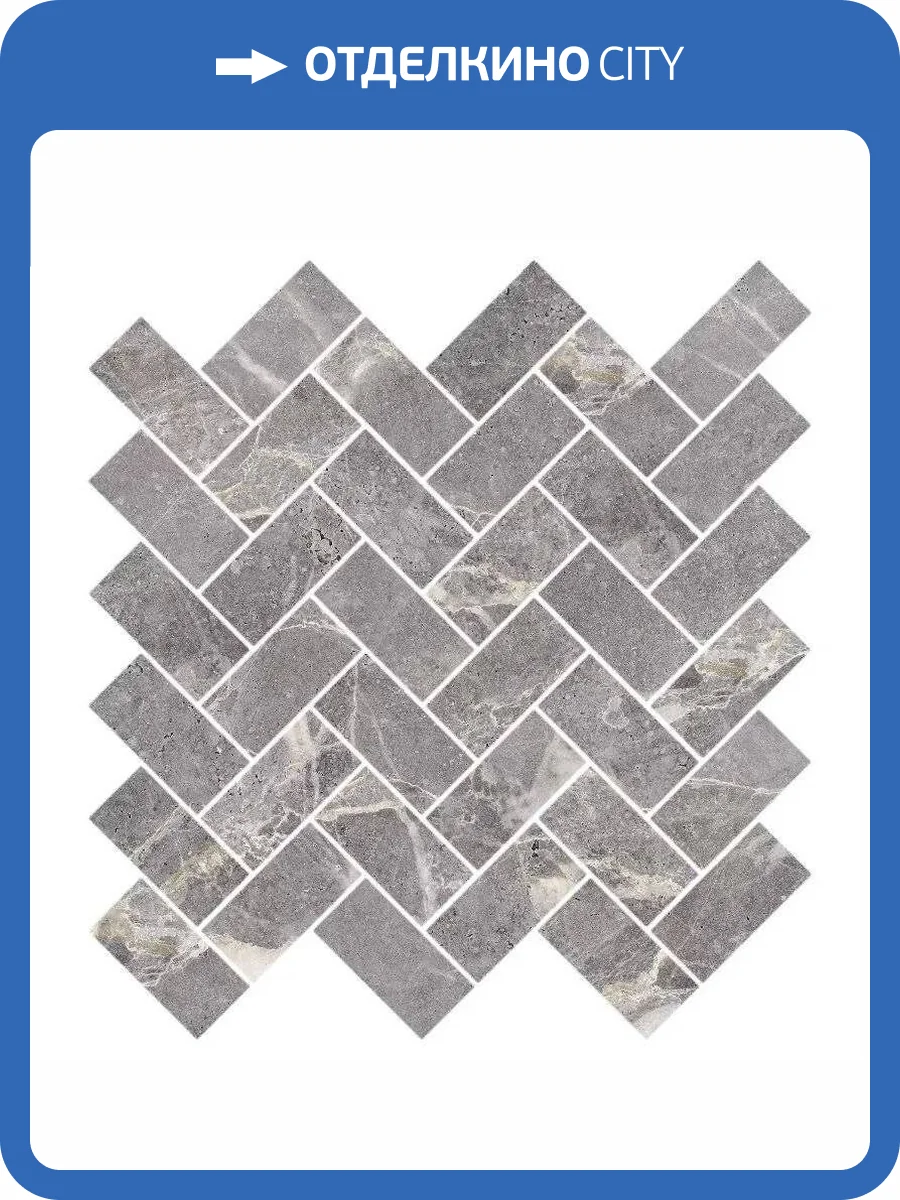Мозаика Kerranova Marble Trend K-1006/MR/m06 Silver River 28.2x30.3 фото 25