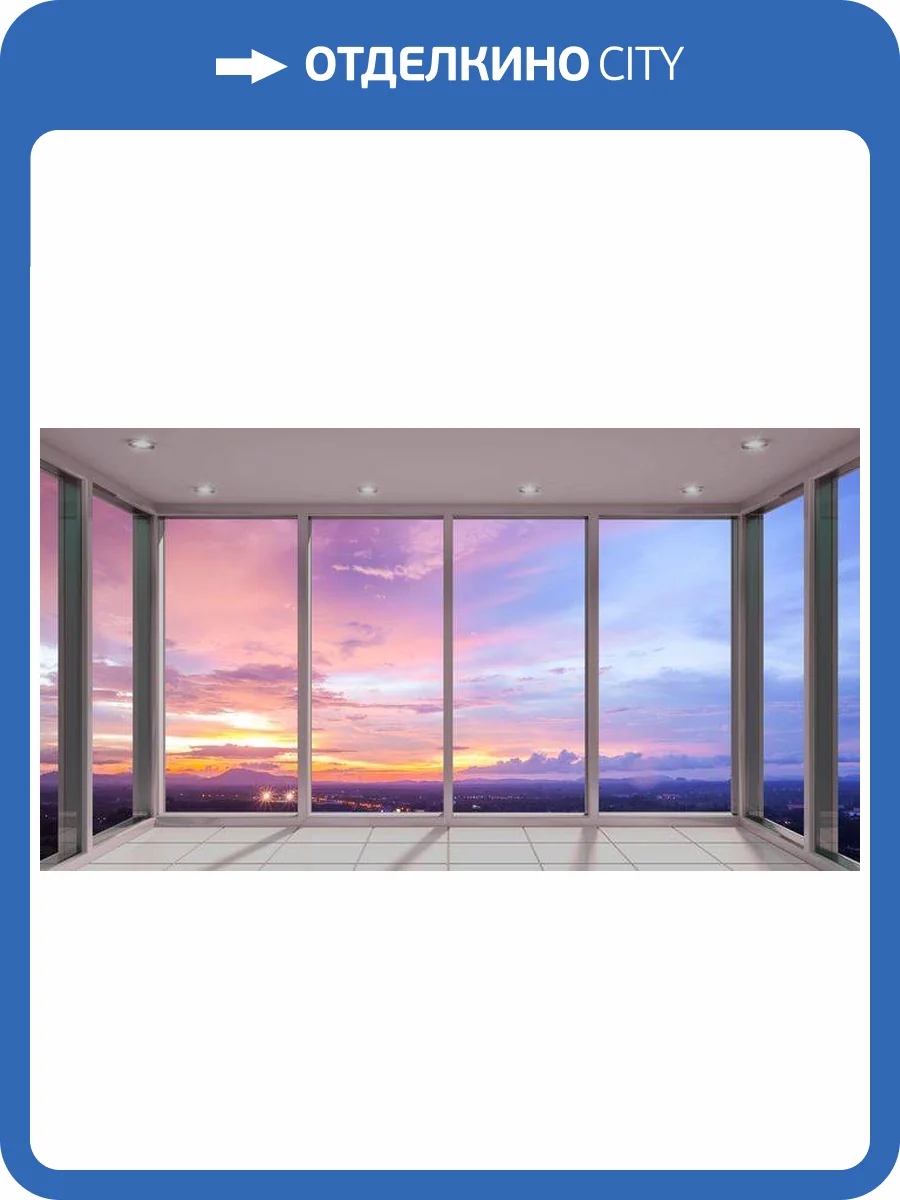 3D Фотообои Artegrafico «Стеклянная терраса» T090 канвас фото 2