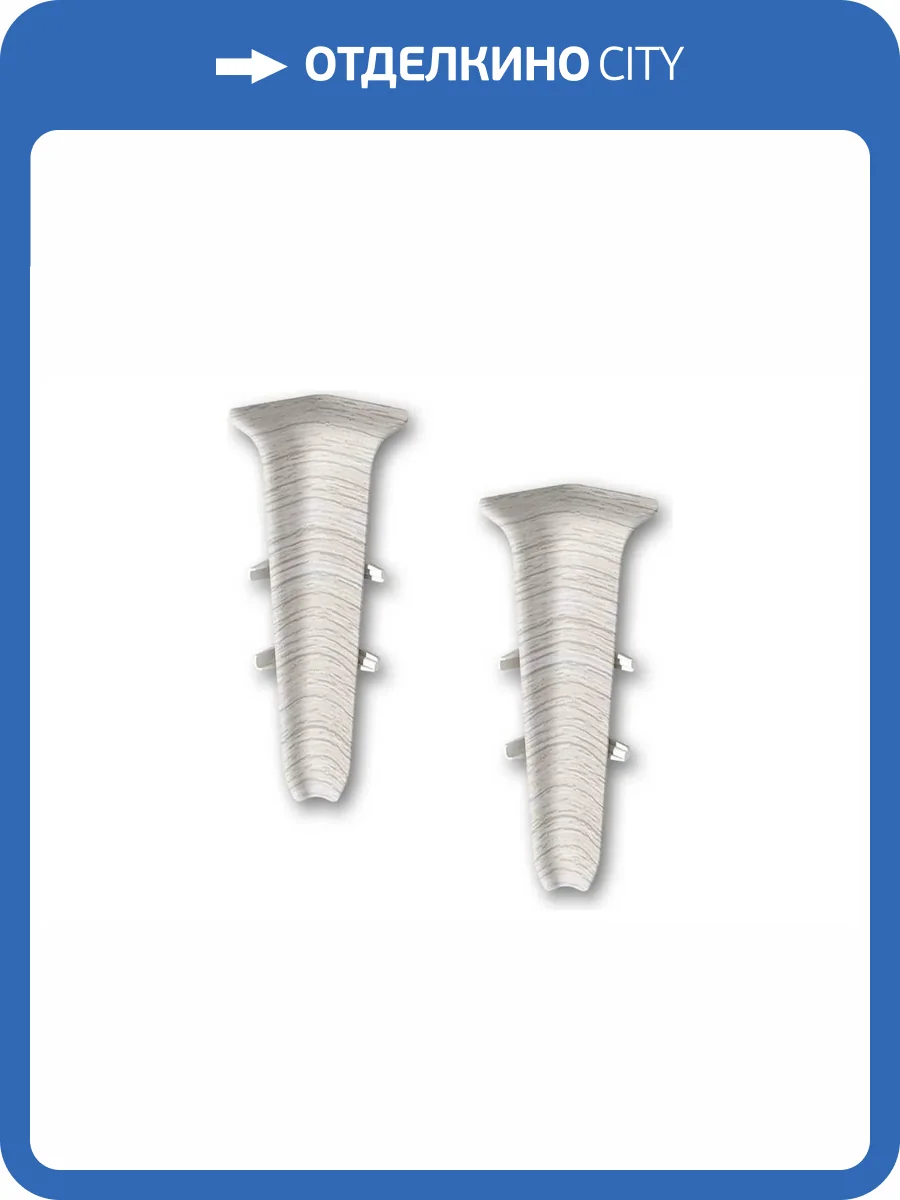 Внутренний угол Ideal Деконика D85 253 Ясень Серый 85 мм фото 2