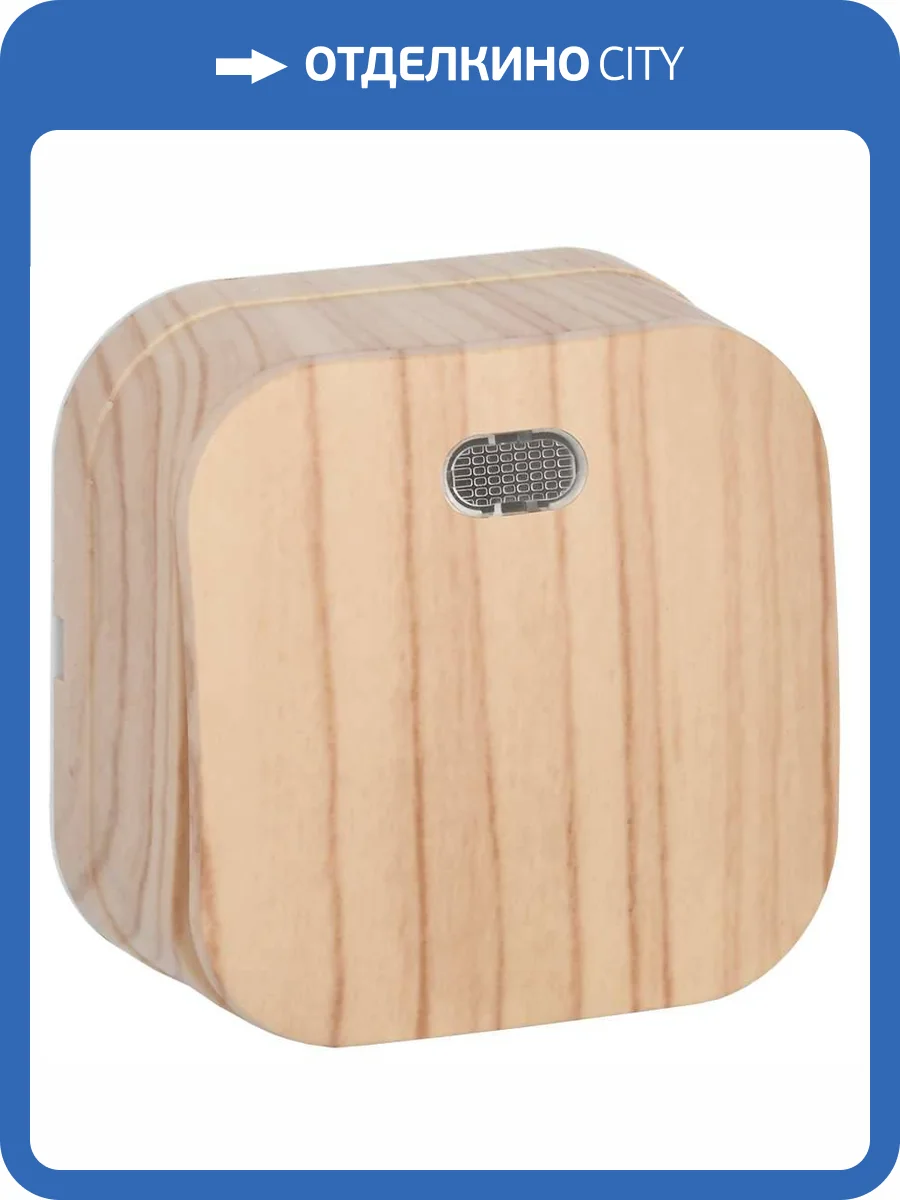 Выключатель 1-клавишный IEK Glory EVH11-K34-10 сосна фото 8