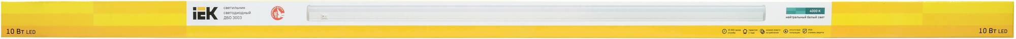 Настенно-потолочный линейный светодиодный светильник IEK ДБО 3003 LDBO0-3003-10-4000-K01 фото 9