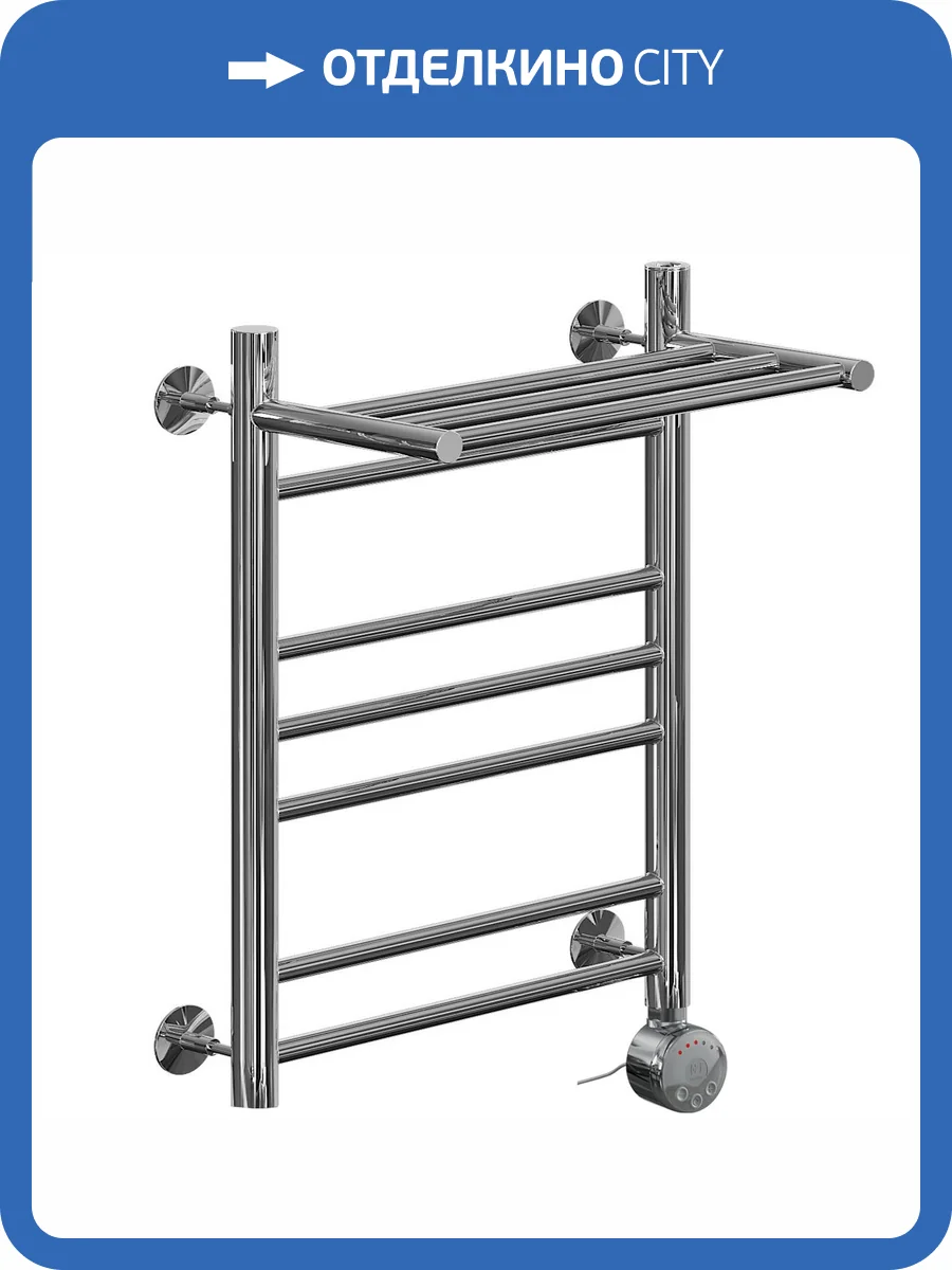 Полотенцесушитель электрический Ника Classic ЛП (Г2) ВП 60/50 правый тэн, хром фото 4