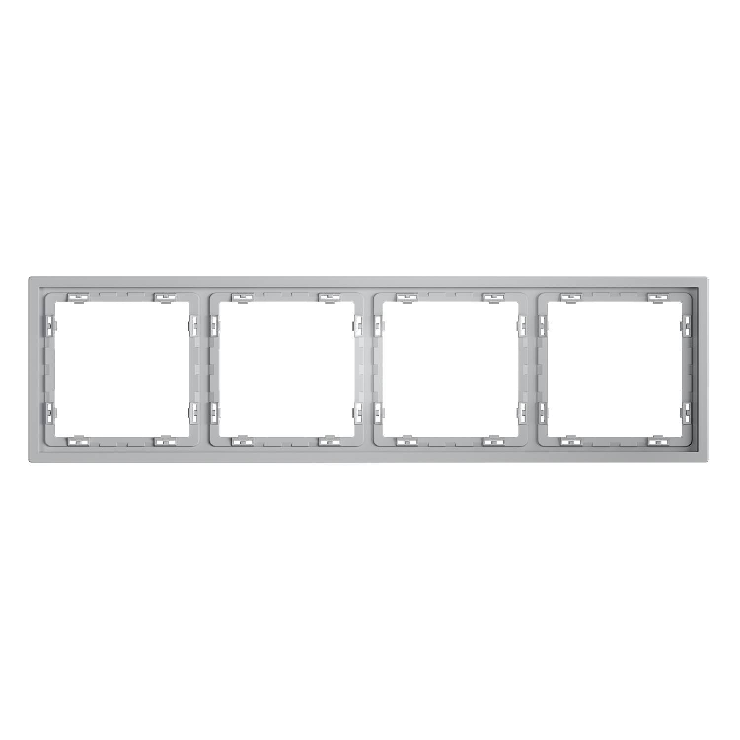 Рамка 4-постовая Voltum S70 VLS100416 серый фото 2