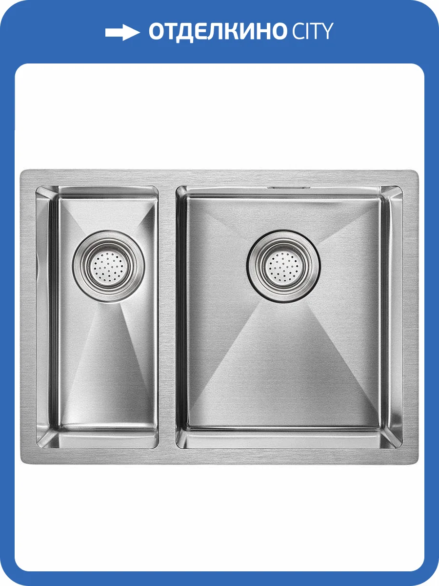 Мойка кухонная Paulmark Annex PM545944-BSR брашированная нержавеющая сталь фото 4