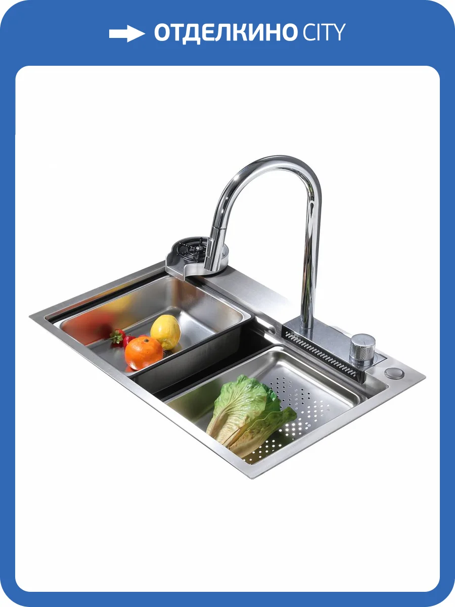 Кухонная мойка Abber Wasser Kreis AF2194 хром фото 4