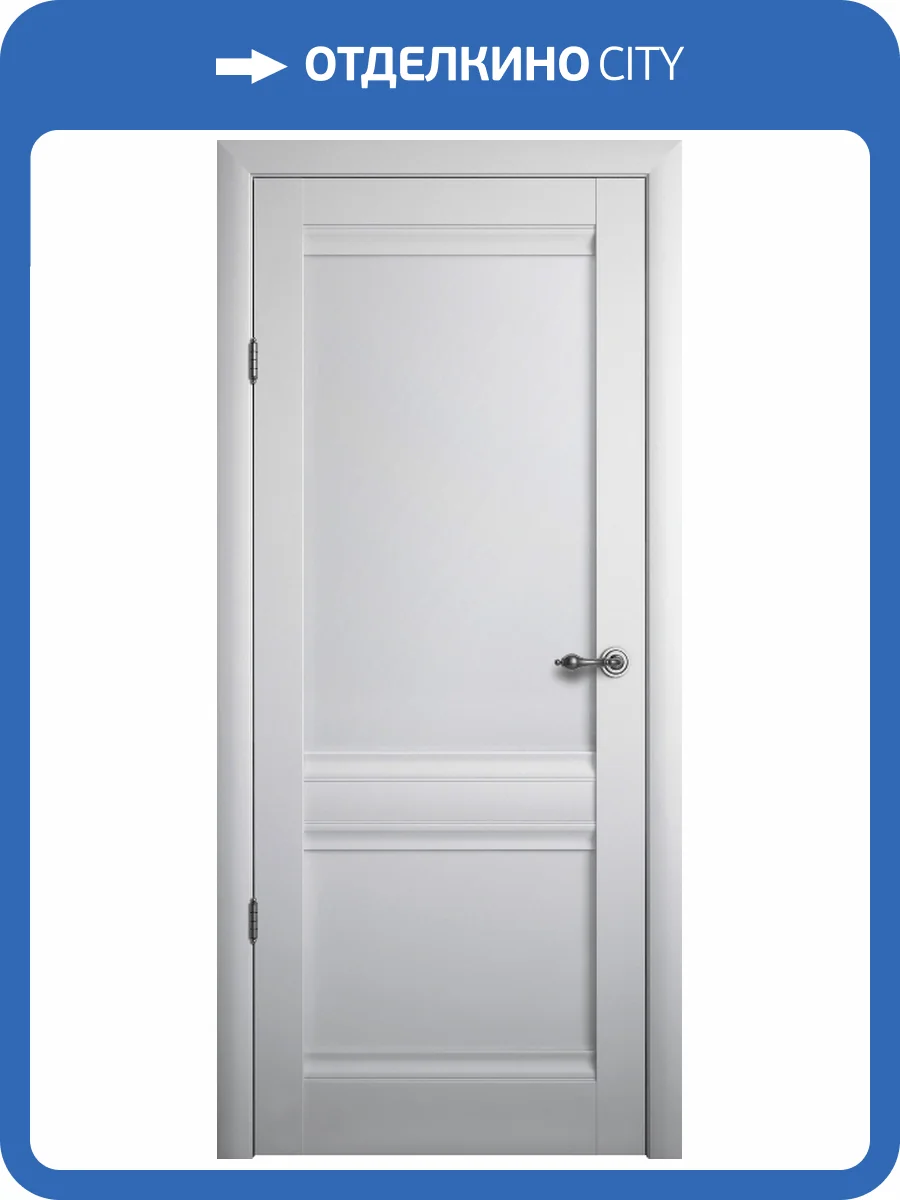 Межкомнатная дверь Albero Рим глухая платина 600x2000 фото 2