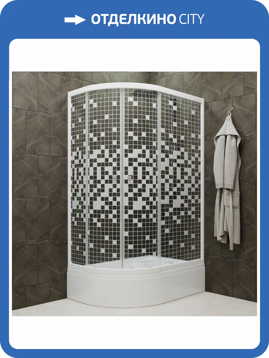 Душевой уголок Triton Коралл Щ0000038529 R 120х80 см, белый фото 6