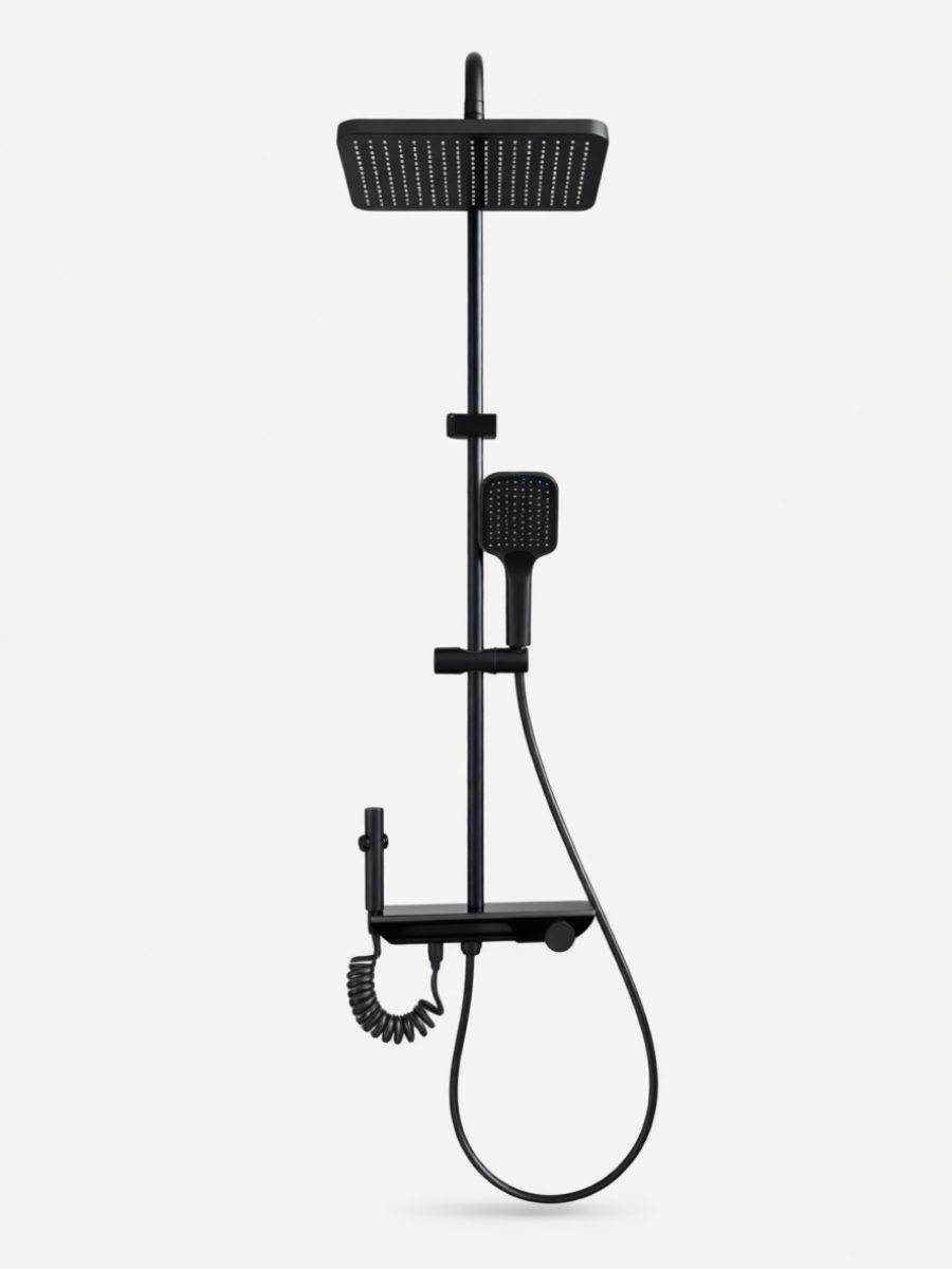 Душевая система Watersense Rita Powerful W01818 графит фото 10