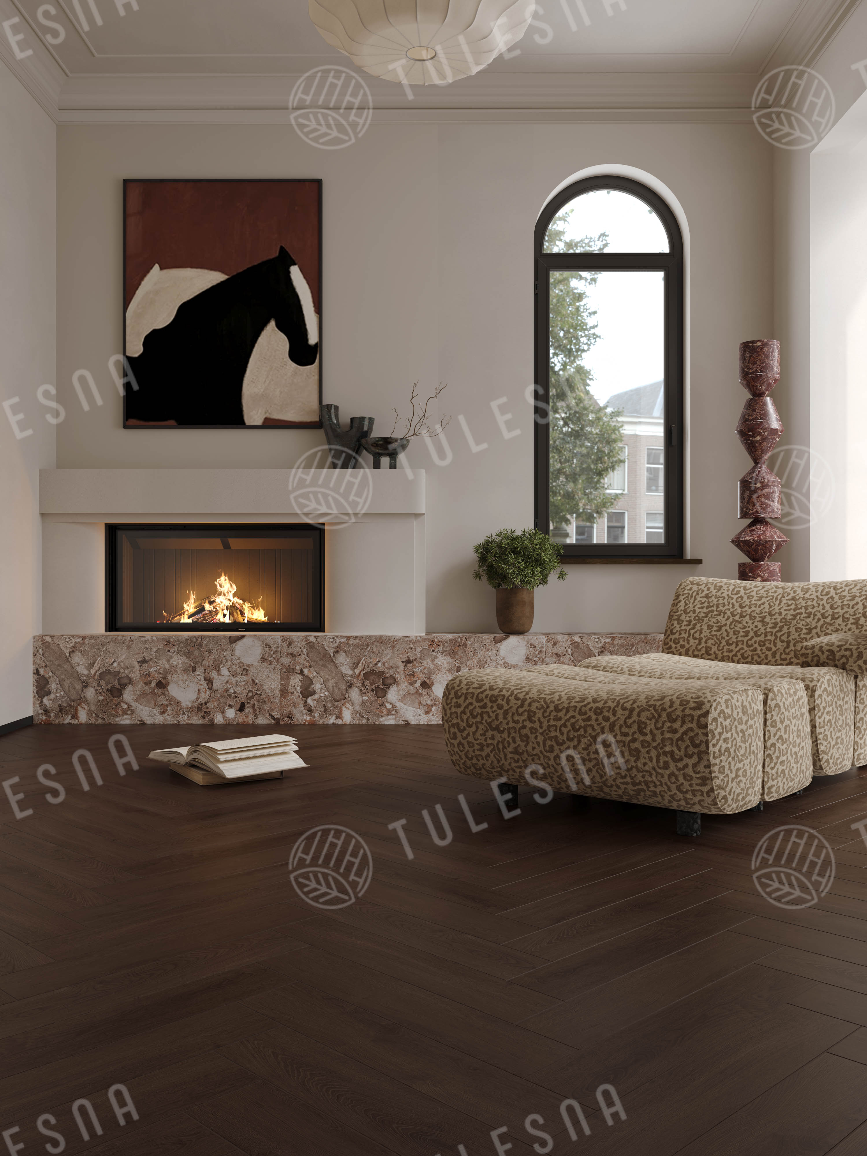 Ламинат Tulesna Селена Паркет (Selene Parquet) 12/34 4V LF504-11 Мюрквид 121x605 фото 2