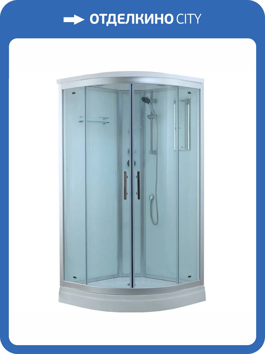Душевая кабина Timo Standart T-6609 S профиль серебристый матовый фото 2