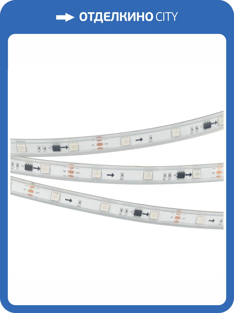 Светодиодная влагозащищенная лента Arlight 7,2W/m 30LED/m 5060SMD разноцветная 5M SPI-P-B30-12mm 12V RGB-PX3 026370(3) фото 2