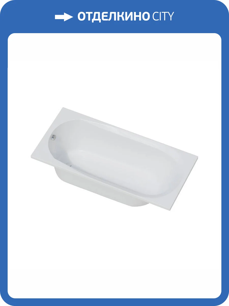 Акриловая ванна Corpa Nera Milano 150x70 белая глянцевая фото 4