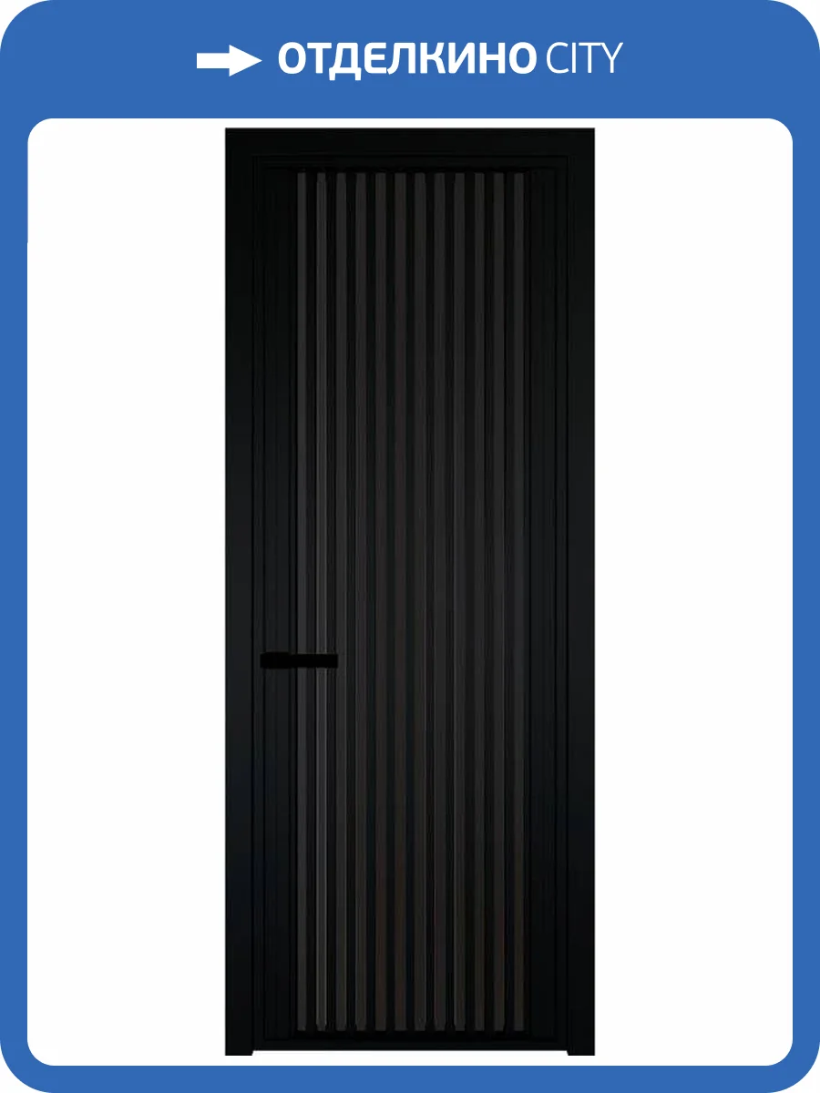 Межкомнатная дверь Profil Doors 3 AGP цвет профиля Черный, стекло безопасное 6 мм монохром черный 800x2000 фото 2