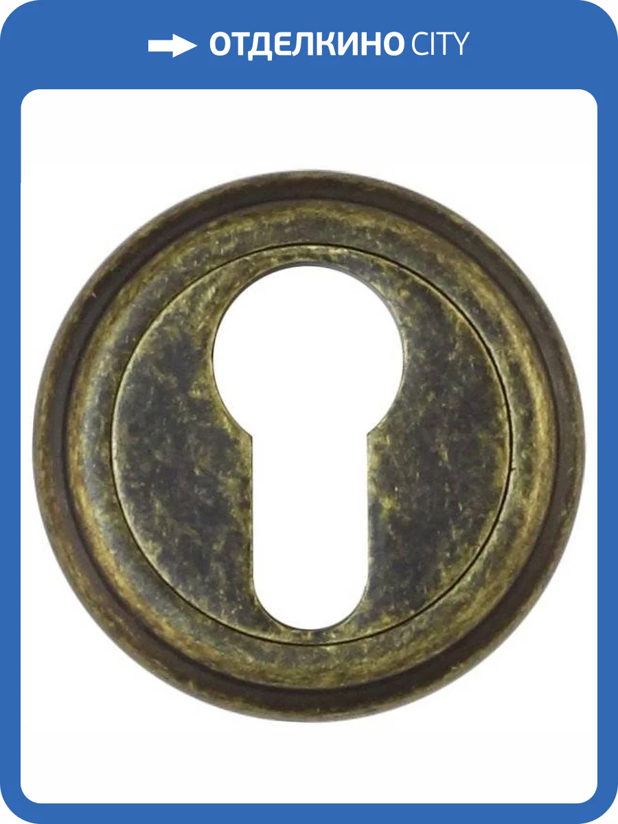 Накладка на цилиндр Vantage, ET03BR состаренная бронза фото 2