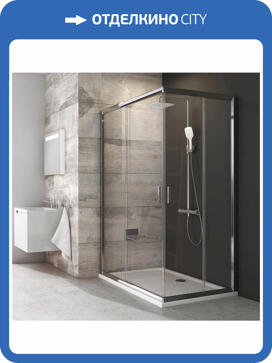 Дверь для душевого уголка Ravak BLRV2K-120 Transparent, профиль хром фото 6