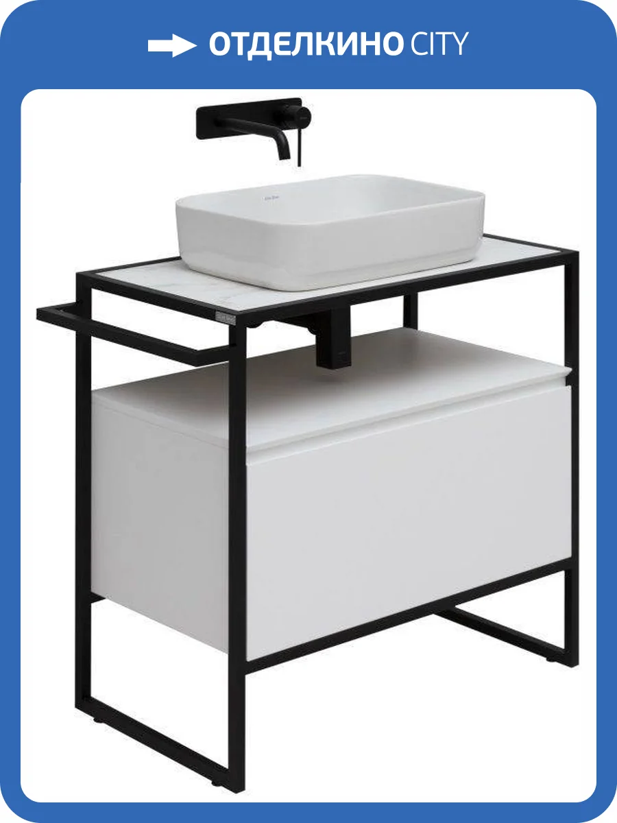 Тумба под раковину Allen Brau Priority 1.31002.WM белый матовый, 80 фото 5