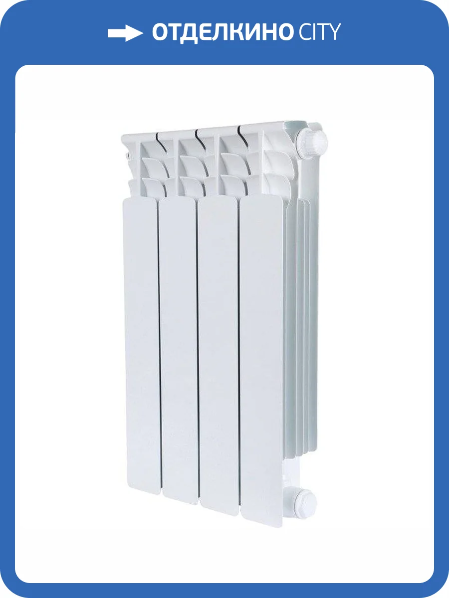 Биметаллический секционный радиатор отопления Stout Space Ventil 500 / 4 секции (нижнее правое) фото 8