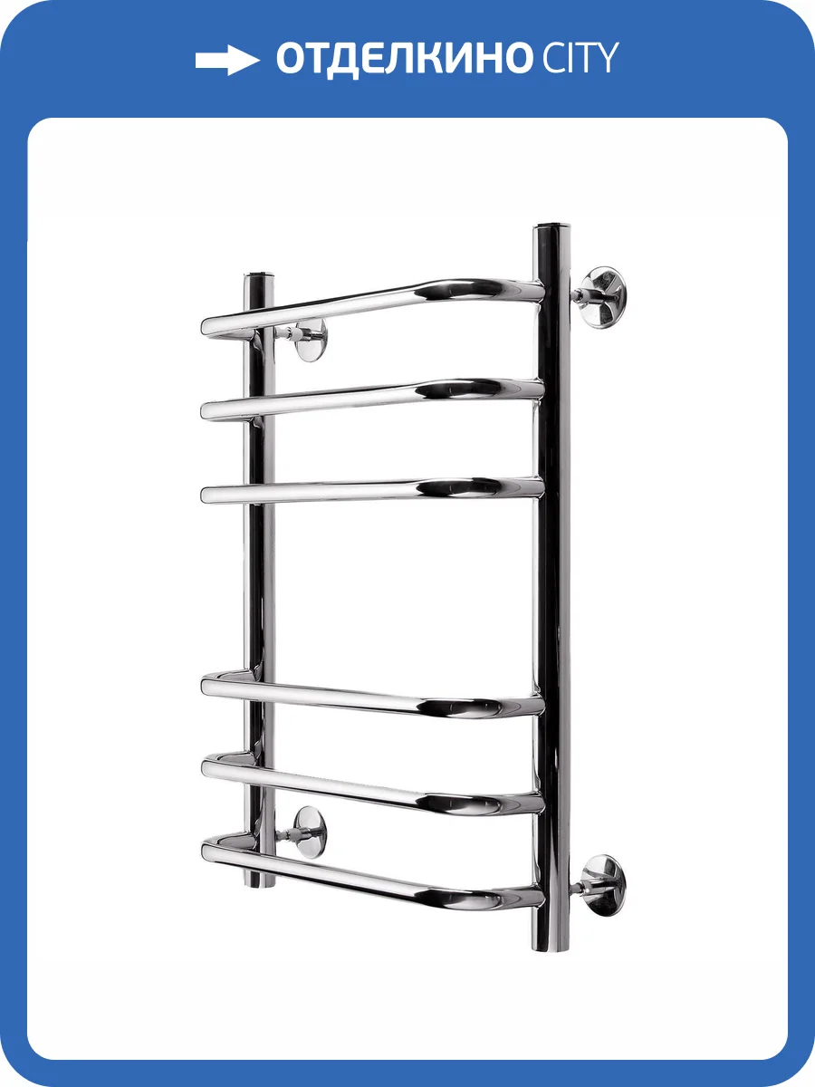 Полотенцесушитель водяной Indigo Brace LBCW60-40 60x43.2 Серебристый фото 2