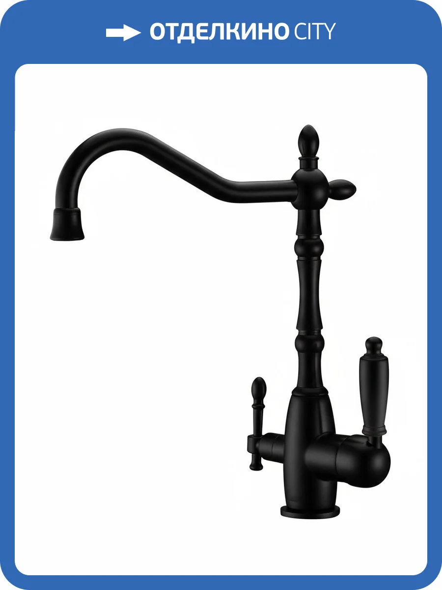 Смеситель для кухни Zorg ZR 312 YF-33-black фото 3