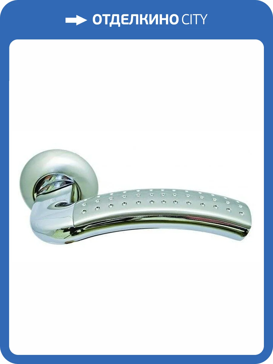 Дверная ручка Morelli MH-02P MH-02P SN/СP (Белый никель/хром) фото 3