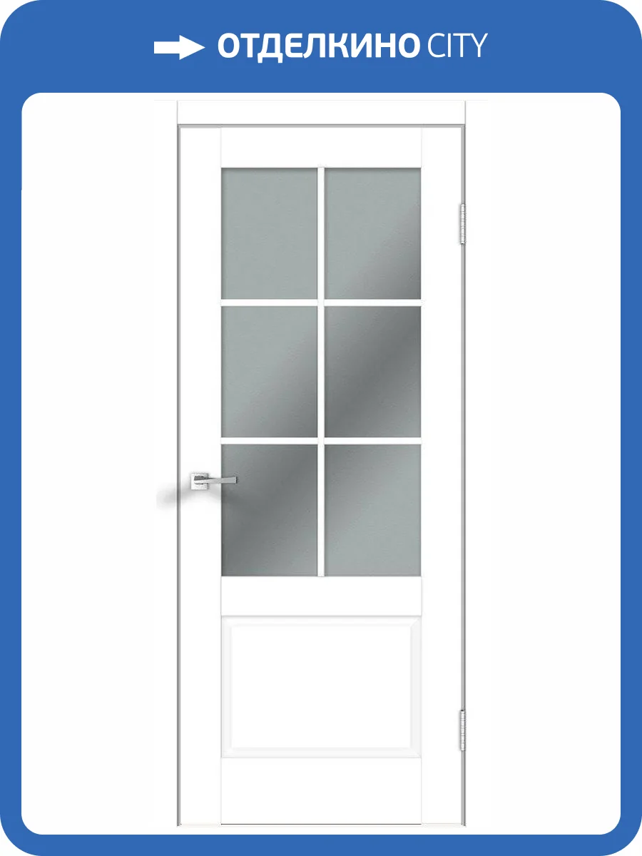 Дверное полотно экошпон VellDoris ALTO 12 2V VD811150 Мателюкс Белый Эмалит 700x2000 фото 2