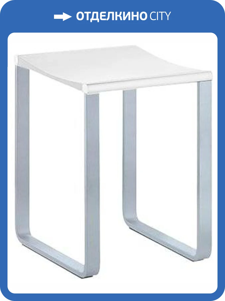 Табурет Keuco Plan 14982 хром, белое фото 5