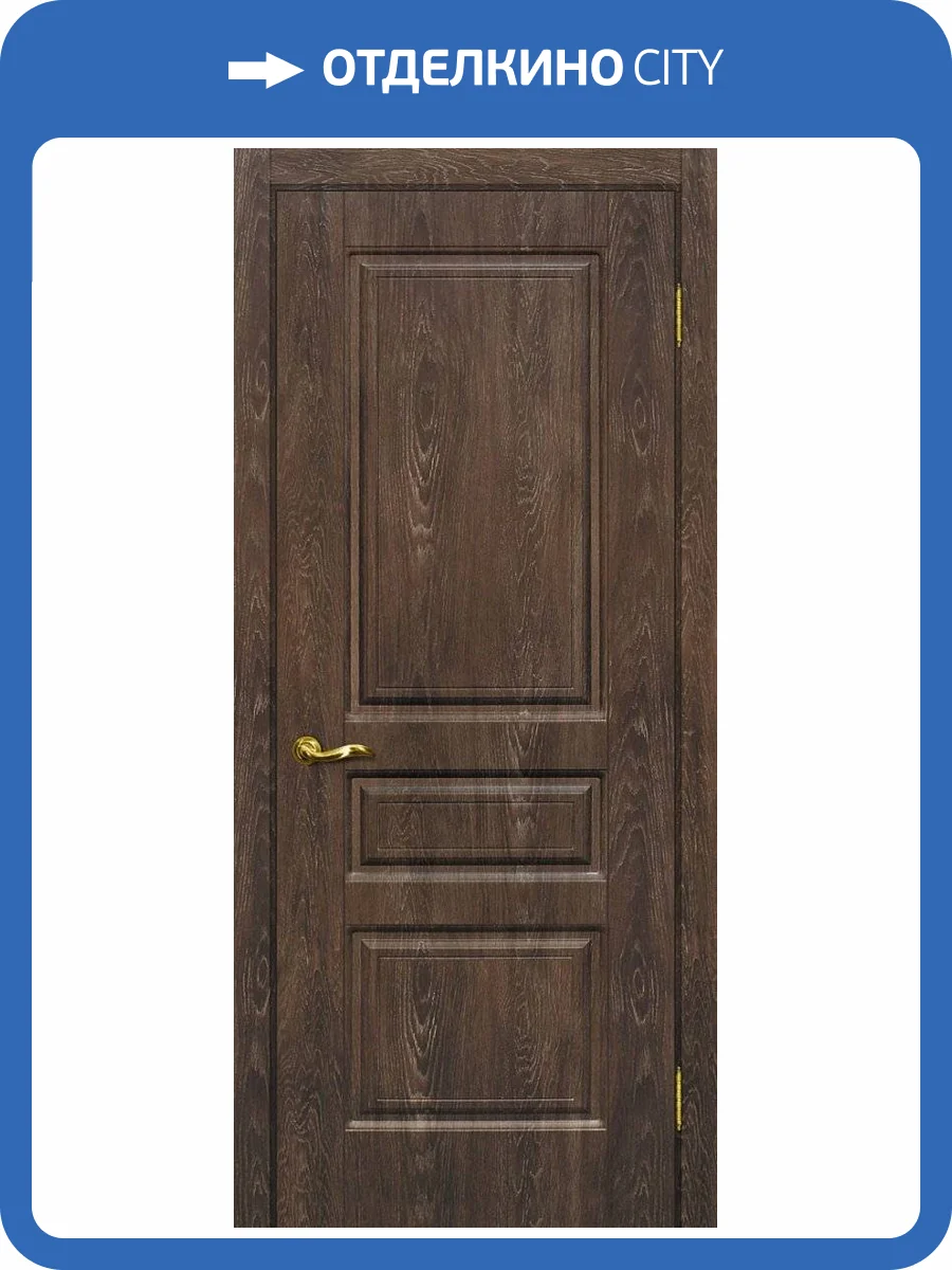 Межкомнатная дверь ПВХ Мариам Версаль-2, глухая, дуб корица 700x2000 фото 2