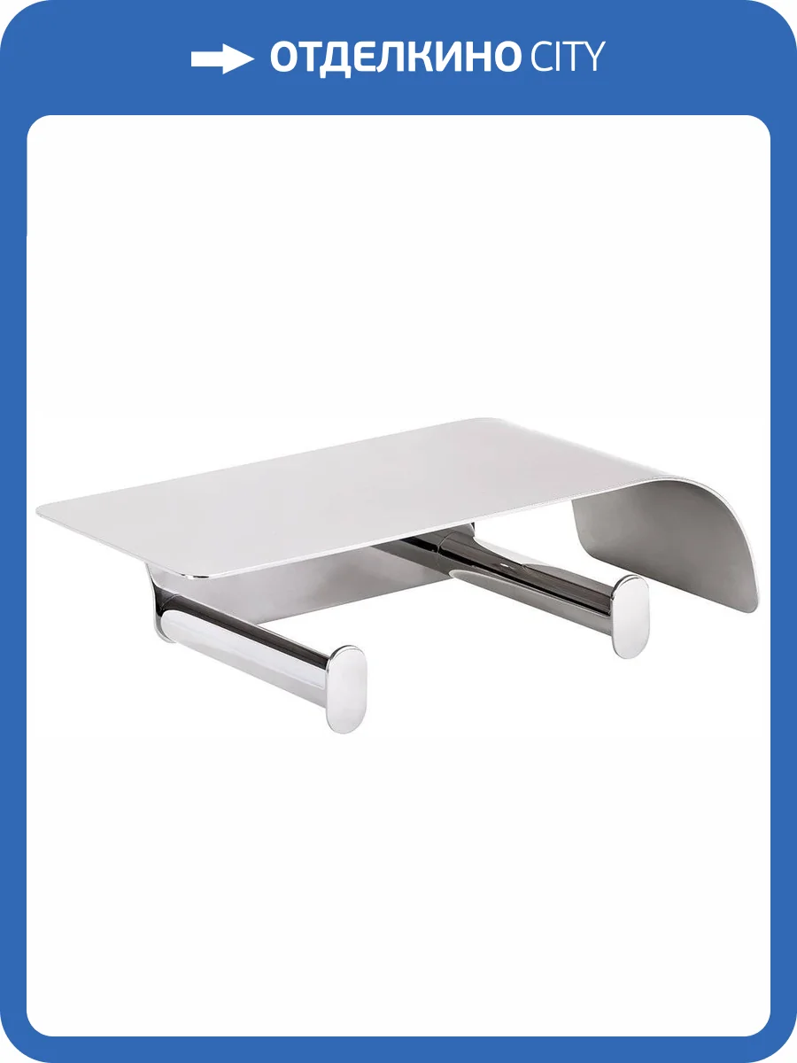 Держатель туалетной бумаги Bemeta Organic 157112161 двойной, с полкой для телефона фото 3