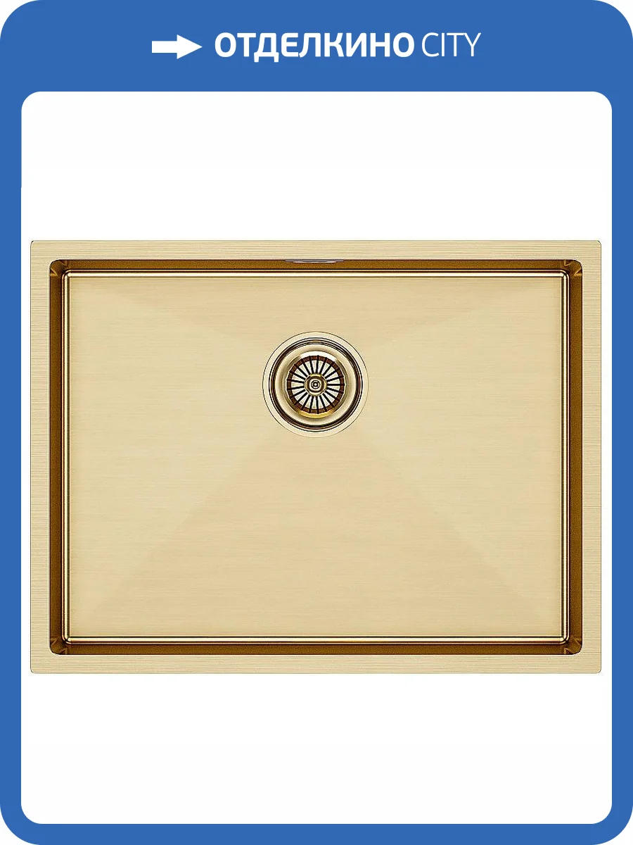 Мойка кухонная Paulmark Next PM215844-BG 58x44 брашированное золото фото 5