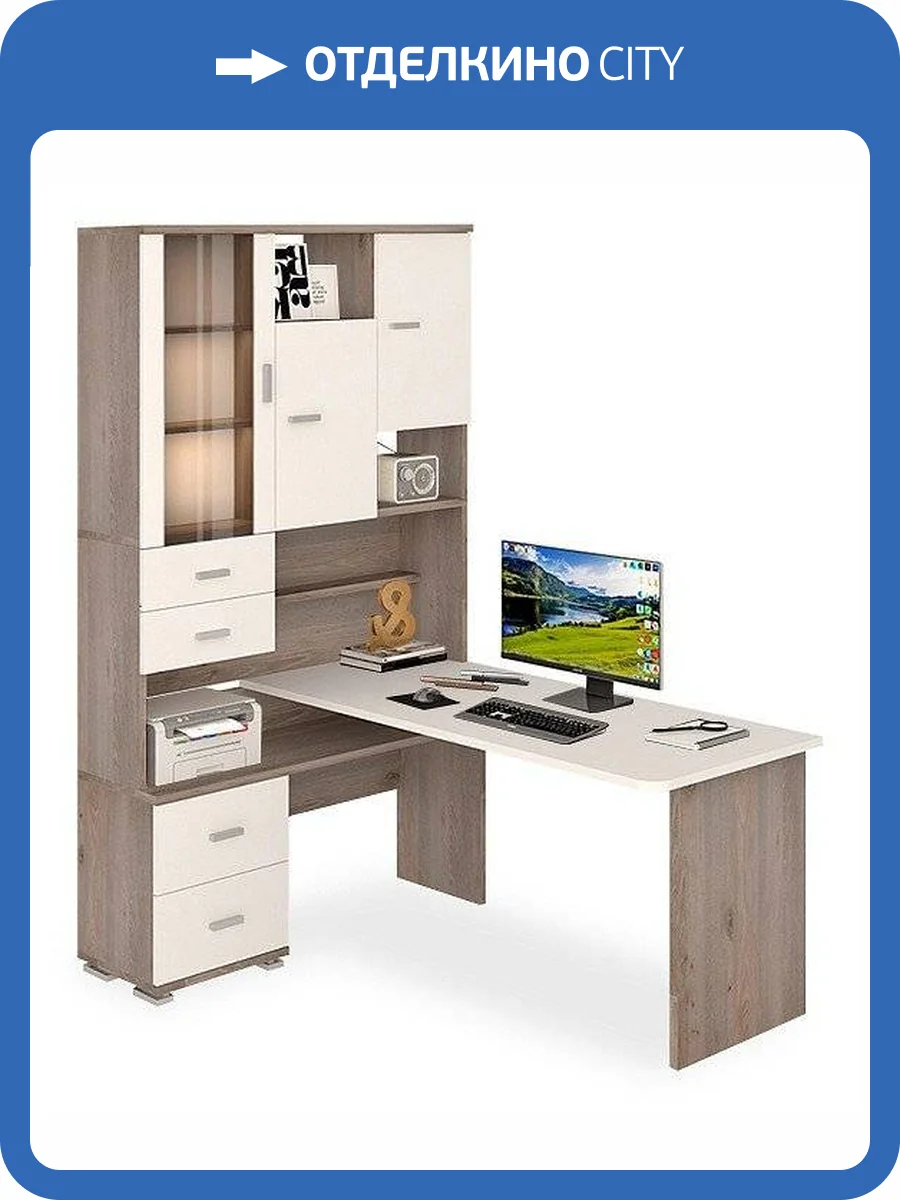 Стол компьютерный Merdes Домино MER_SR-620-160_NBEBE-LEV фото 3