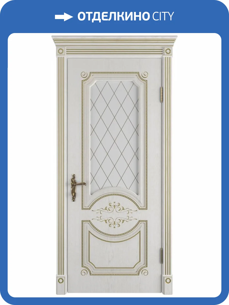 Межкомнатная дверь Владимирская Фабрика Дверей Milana Bianco Classic PG стекло Art Cloud 600x2000 фото 2