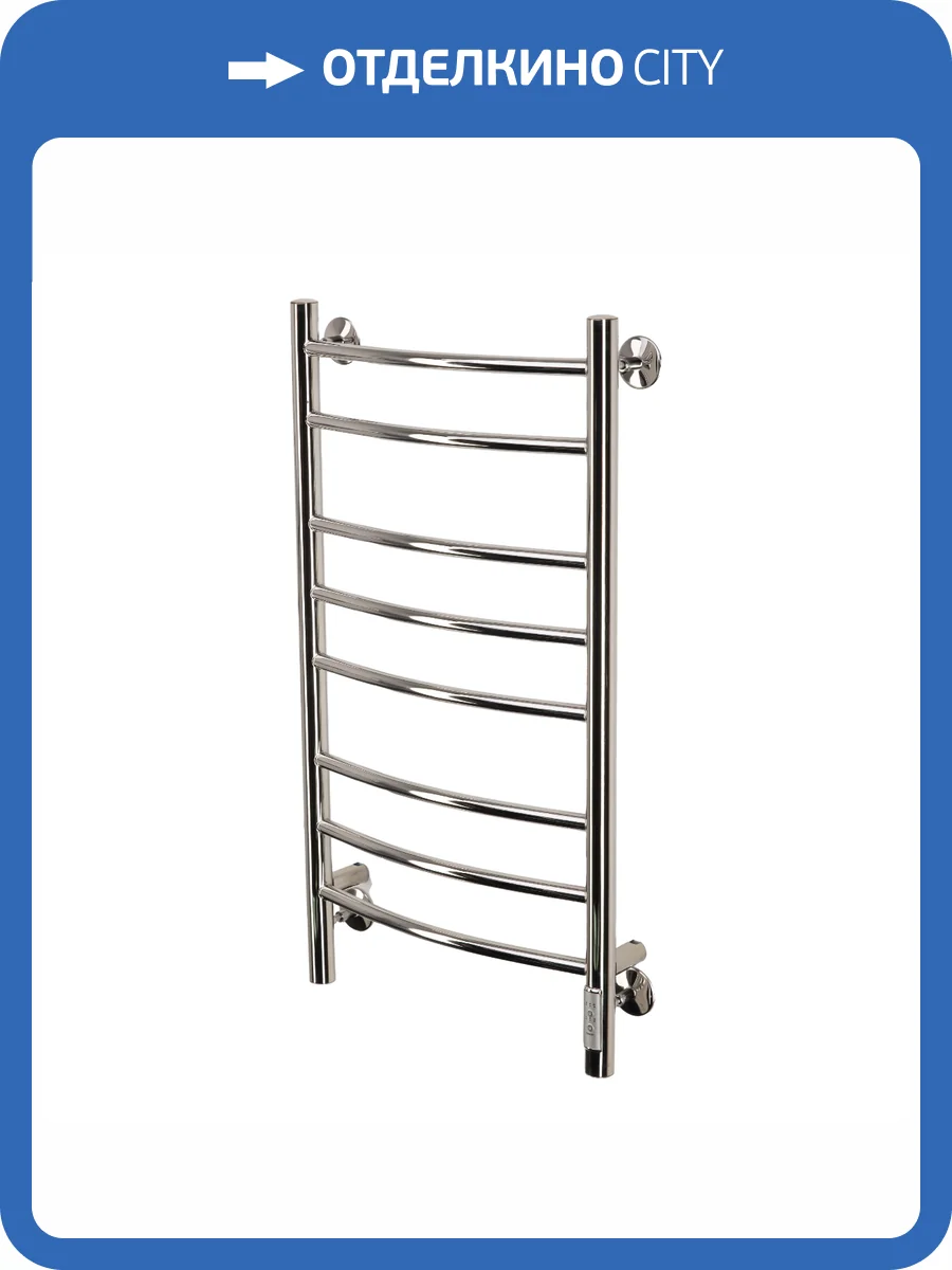 Полотенцесушитель электрический Comfysan Noumi 013752 EC-8 80/40 хром фото 4