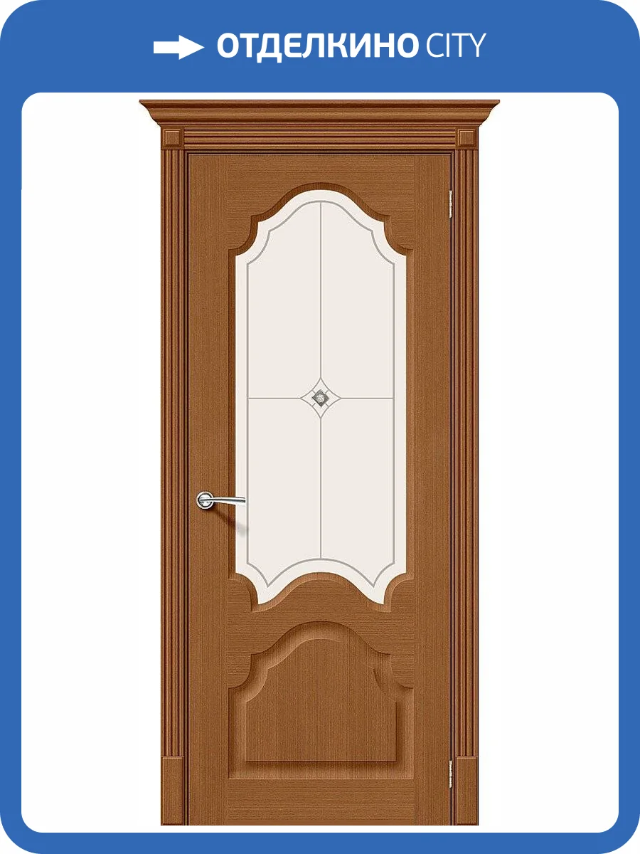 Межкомнатная дверь Bravo 002-0601 Афина Ф-11 Орех 200x90 фото 2